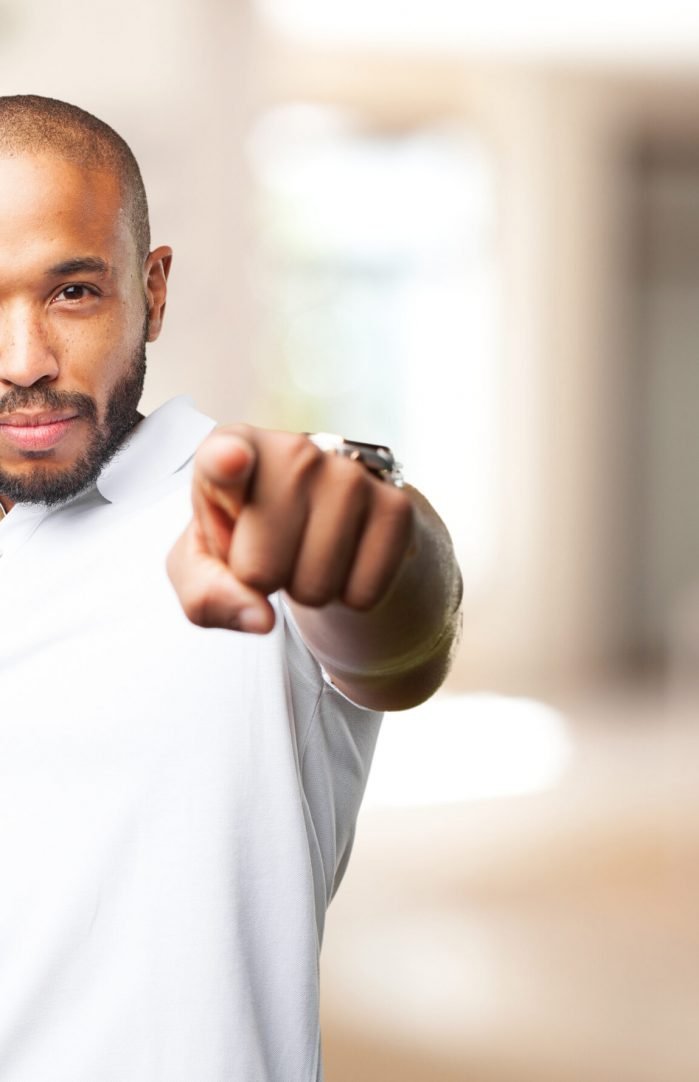 black man angry expression